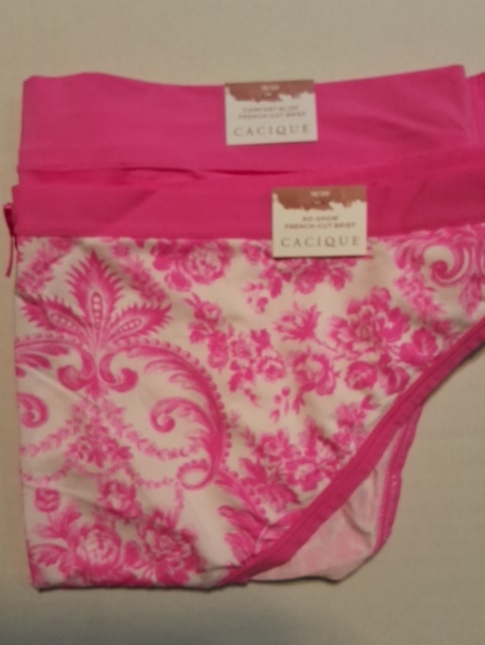 Cacique Pink Floral Full Coverage Briefs